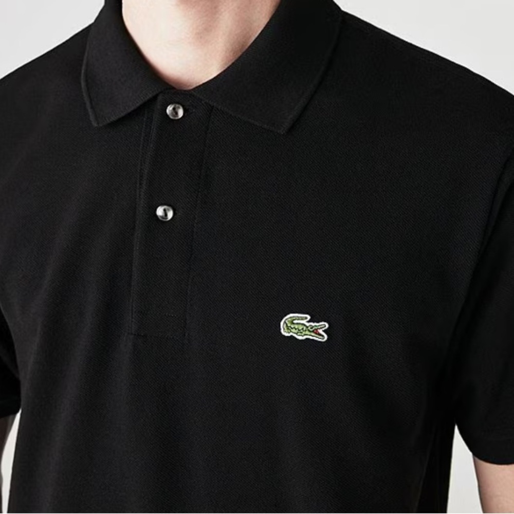 Lacoste Men's Big Fit Polo - Black. Size 8R / 1XLB